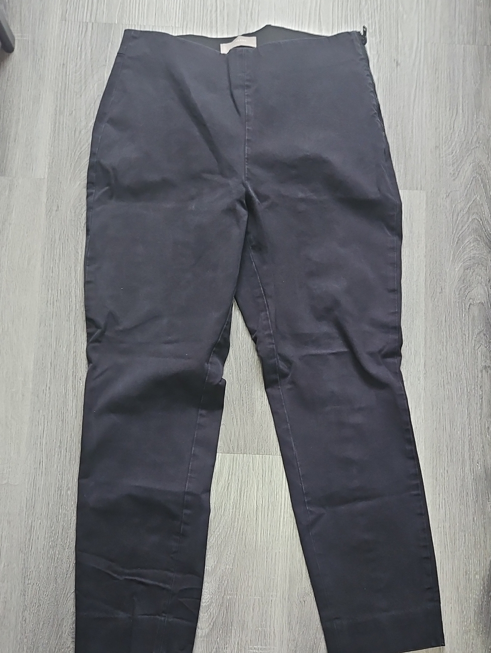 Everlane The Side-Zip Stretch Cotton Work Pants Black Size 8